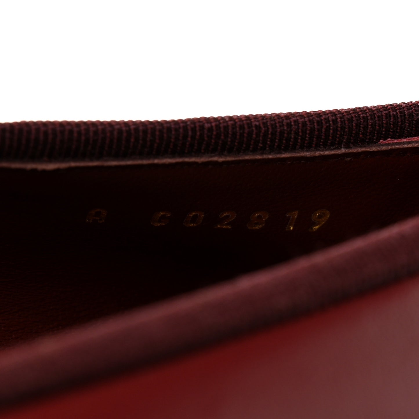 Lambskin Cap Toe CC Ballerina Flats 37 Burgundy Black