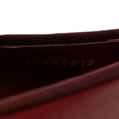 Chanel Lambskin Cap Toe CC Ballerina Flats 37 Burgundy Black 8 of 10