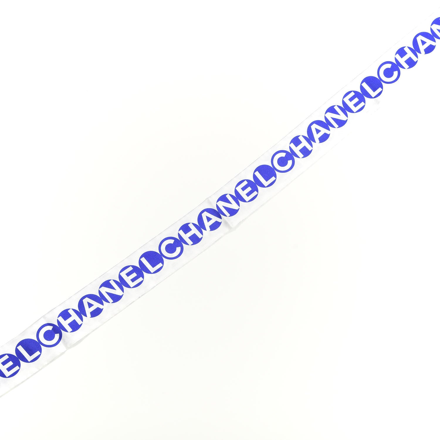 Chanel Silk Twill Slim Bandeau Scarf Blue Pink 4 of 4