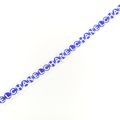 Chanel Silk Twill Slim Bandeau Scarf Blue Pink 4 of 4