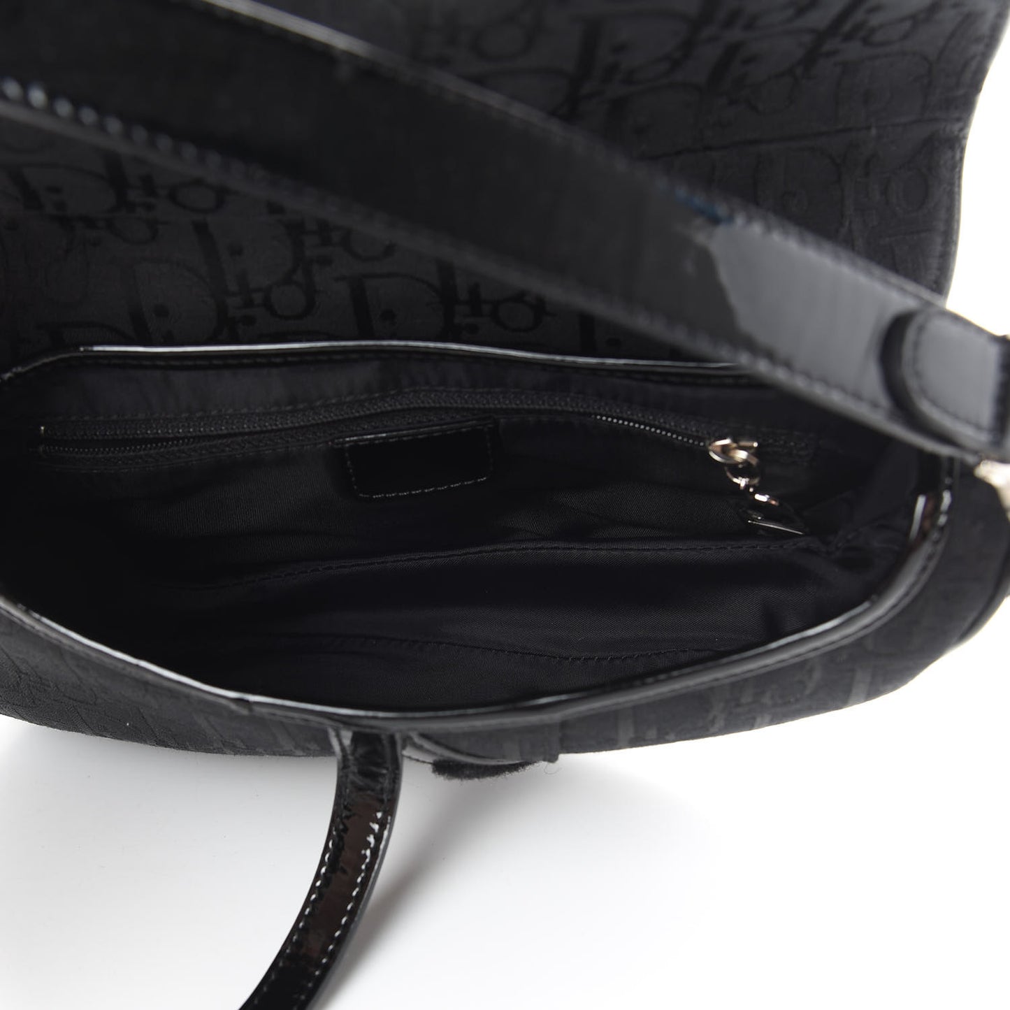 Monogram Saddle Bag Black