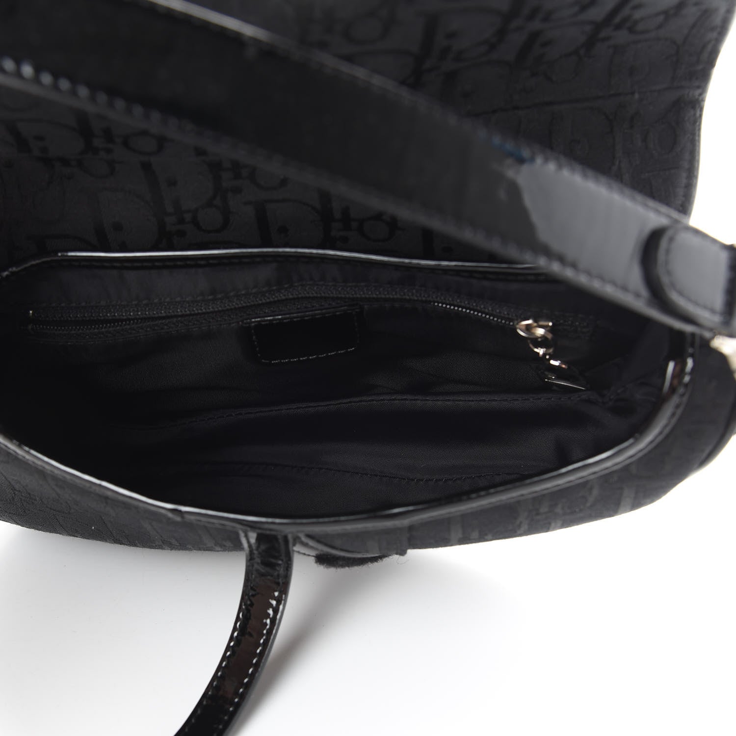 Christian Dior Monogram Saddle Bag Black 5 of 11