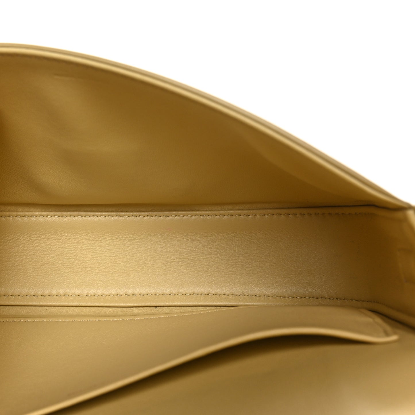 Shiny Calfskin Triomphe Shoulder Bag Papyrus