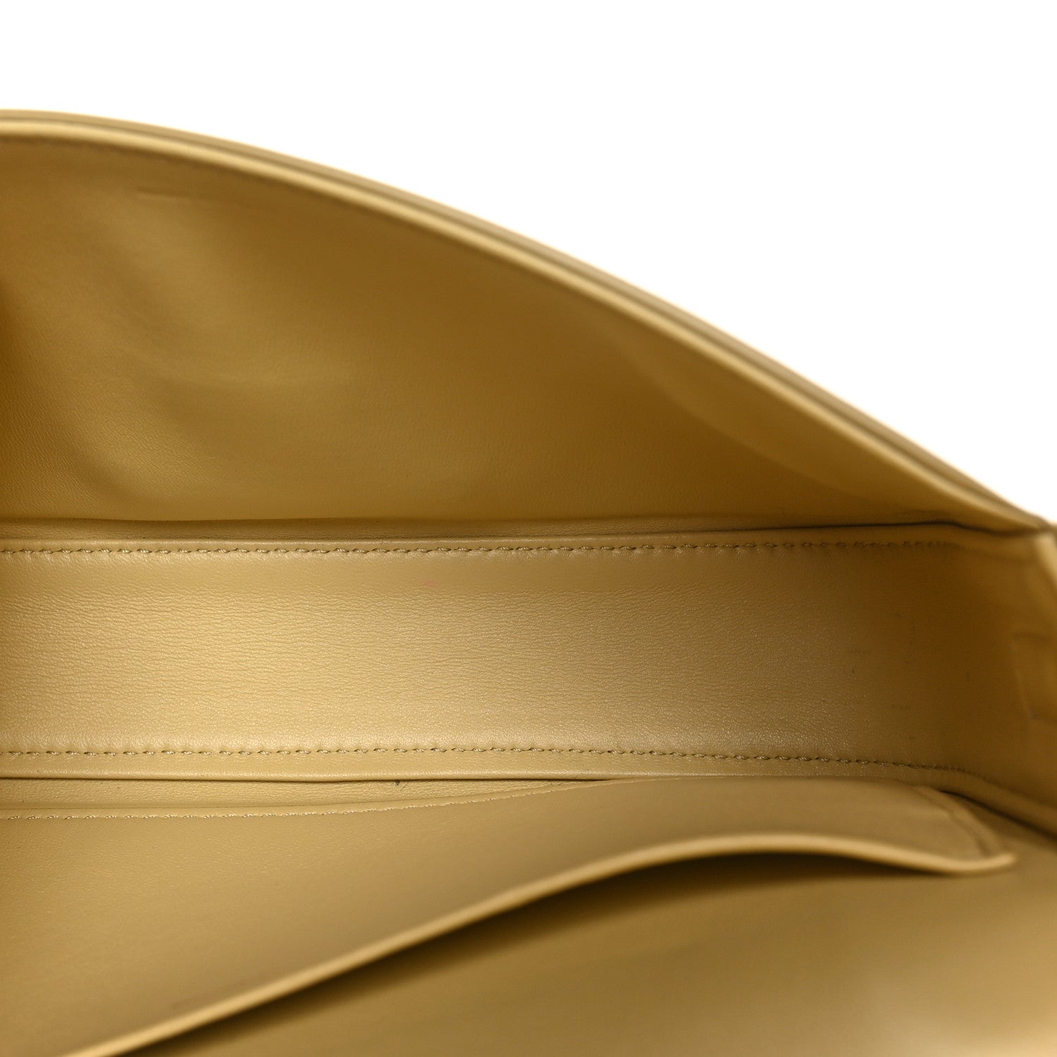Celine Shiny Calfskin Triomphe Shoulder Bag Papyrus 5 of 9