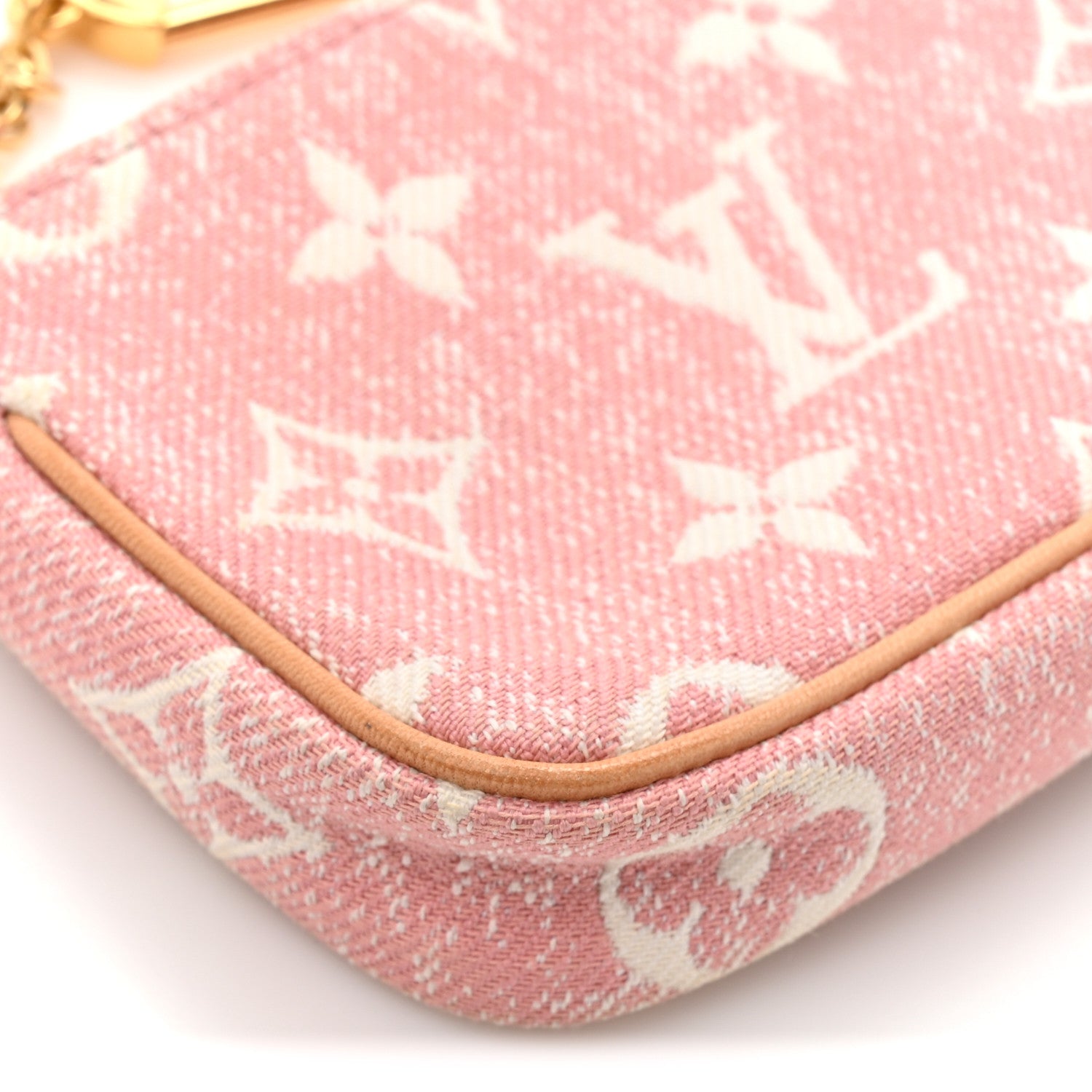 Louis Vuitton Denim Jacquard Monogram Micro Pochette Accessories
