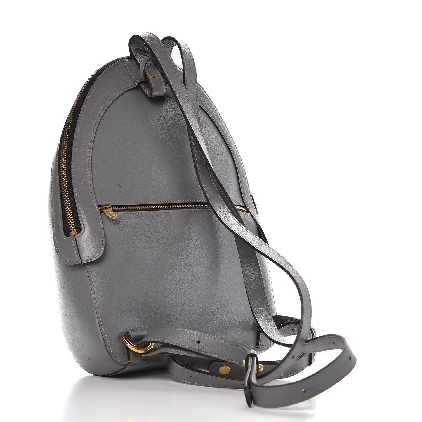 Grained Calfskin Backpack Grey