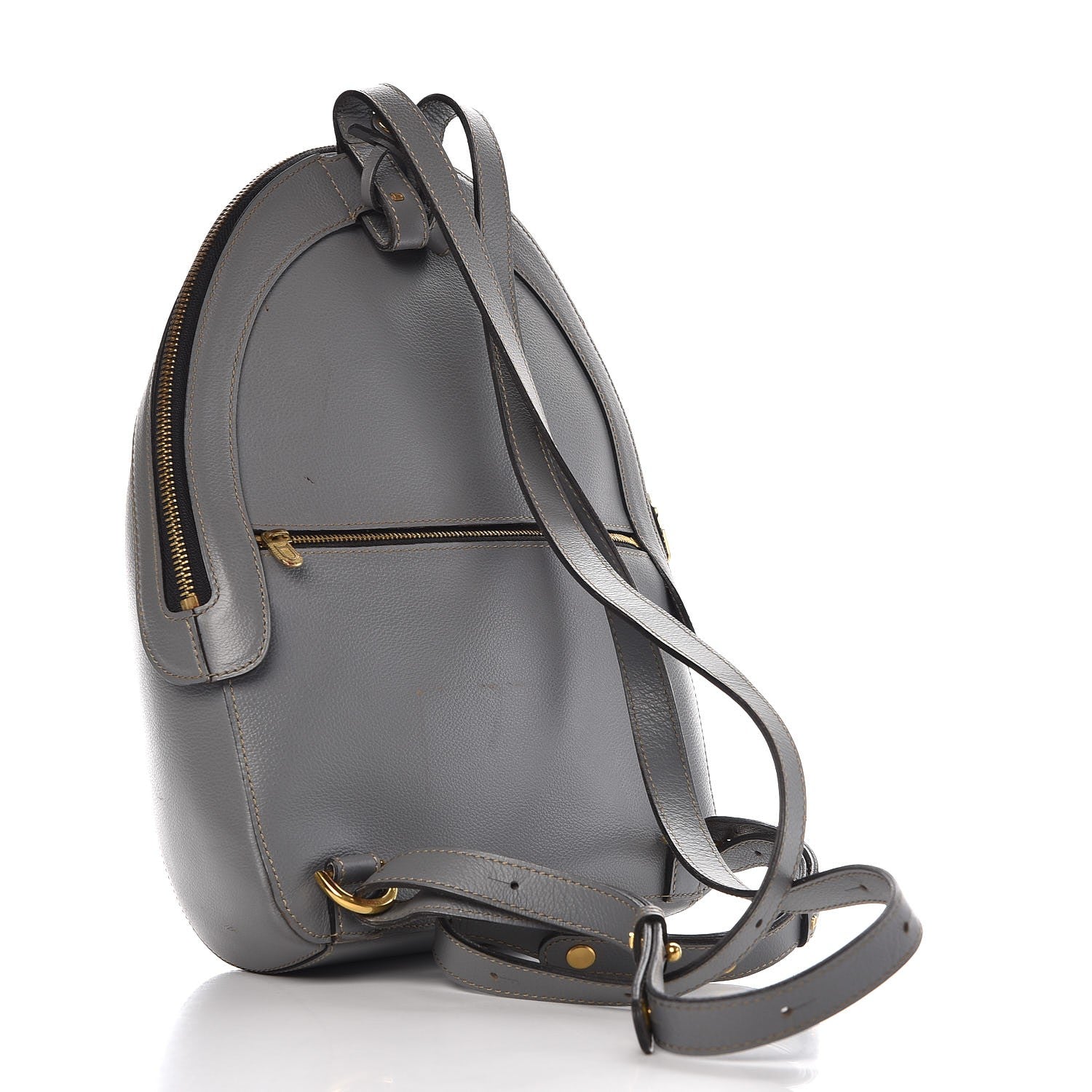 Delvaux Grained Calfskin Backpack Grey 3 of 11