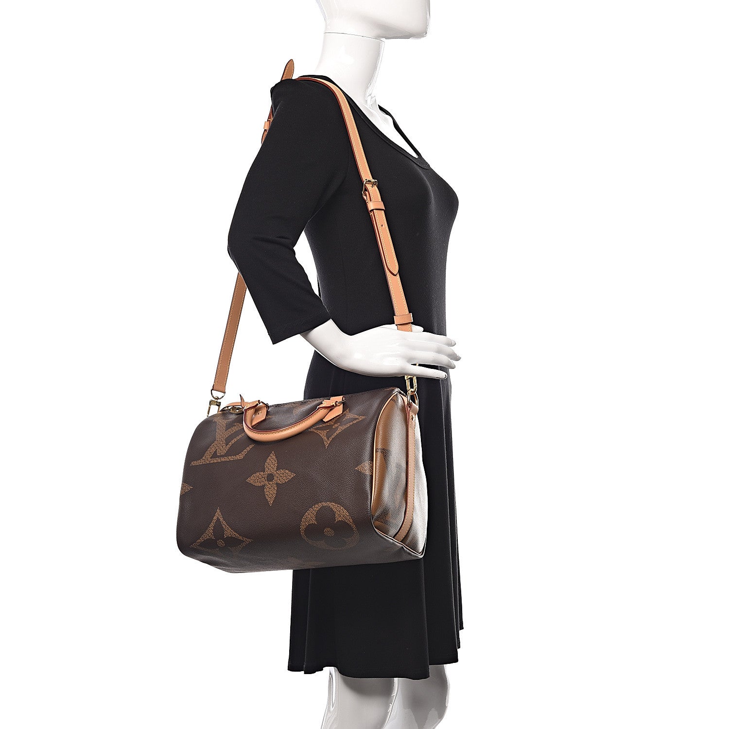 Louis Vuitton Reverse Monogram Giant Speedy Bandouliere 30 2 of 11