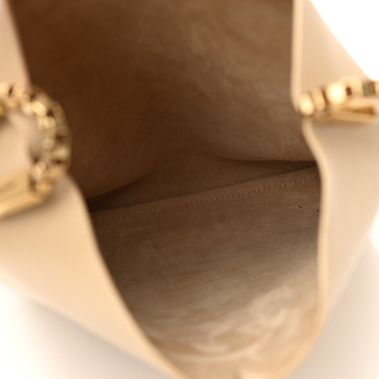 Saint Laurent SAINT LAUREN Smooth Calfskin Small Suzanne Hobo Ivory Natural 11 of 25
