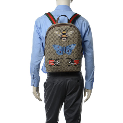 Gucci GG Supreme Monogram Web Insect Dome Backpack 2 of 11