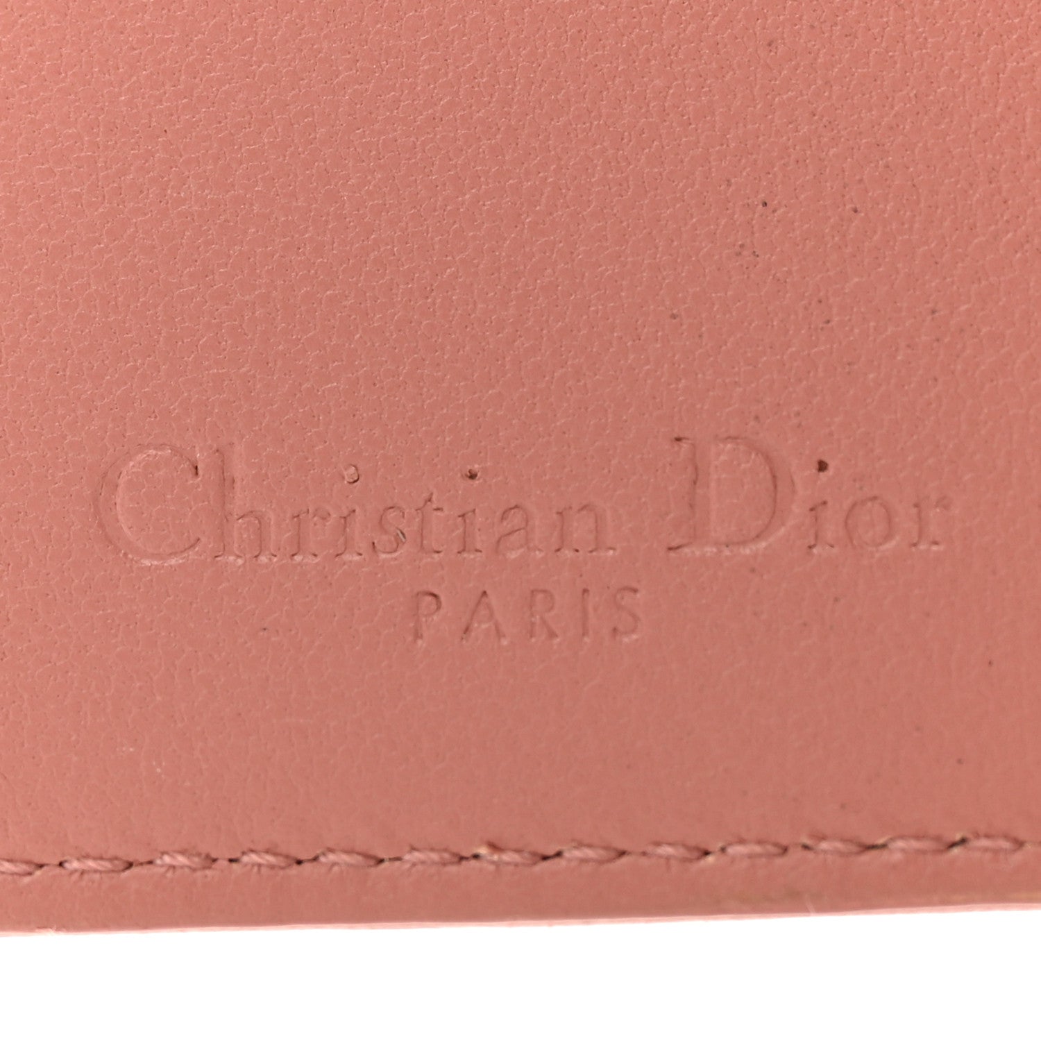 Christian Dior Lambskin Cannage Small Lady Dior Flap Card Holder Deep Nude 6 of 7