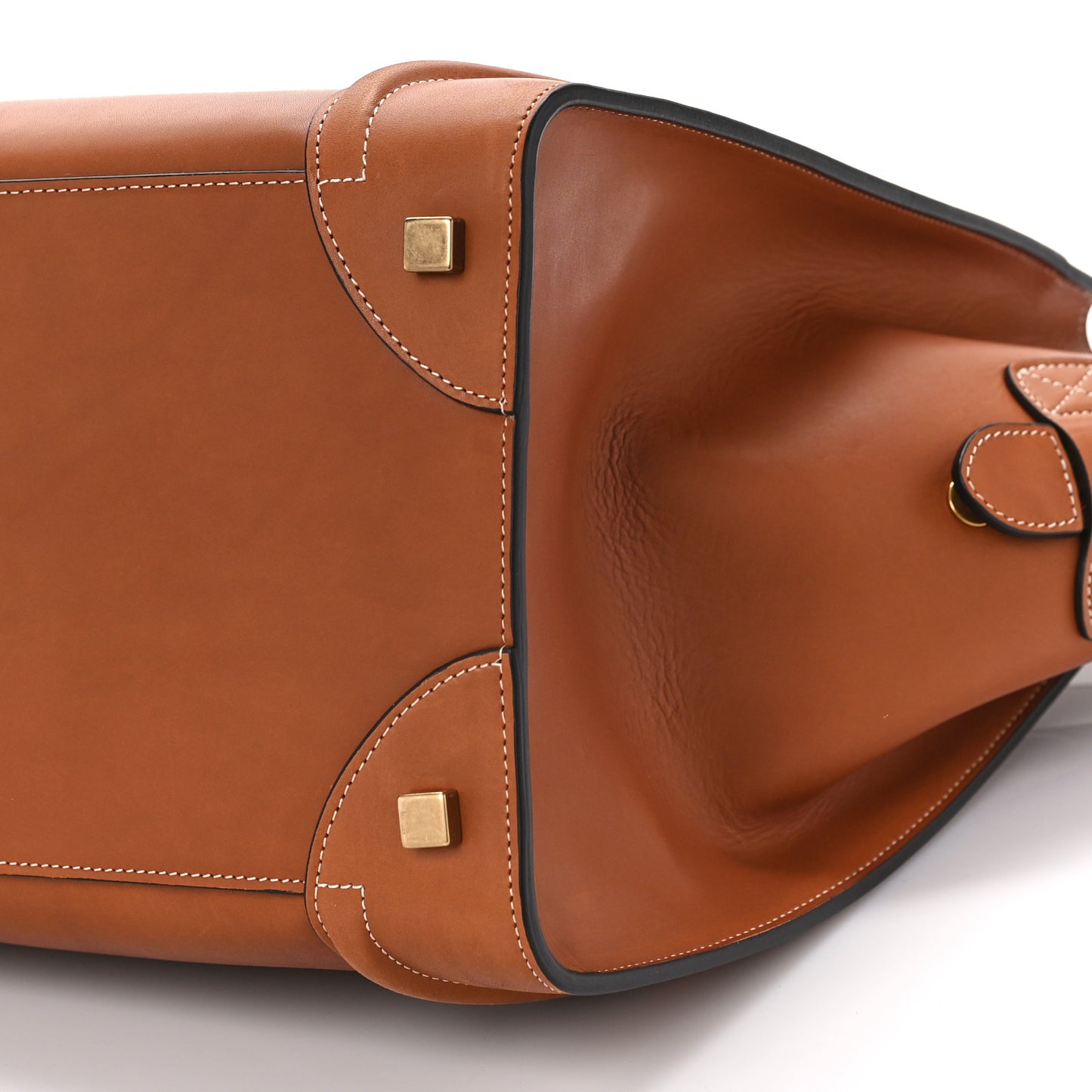 Natural Calfskin Mini Luggage Tan
