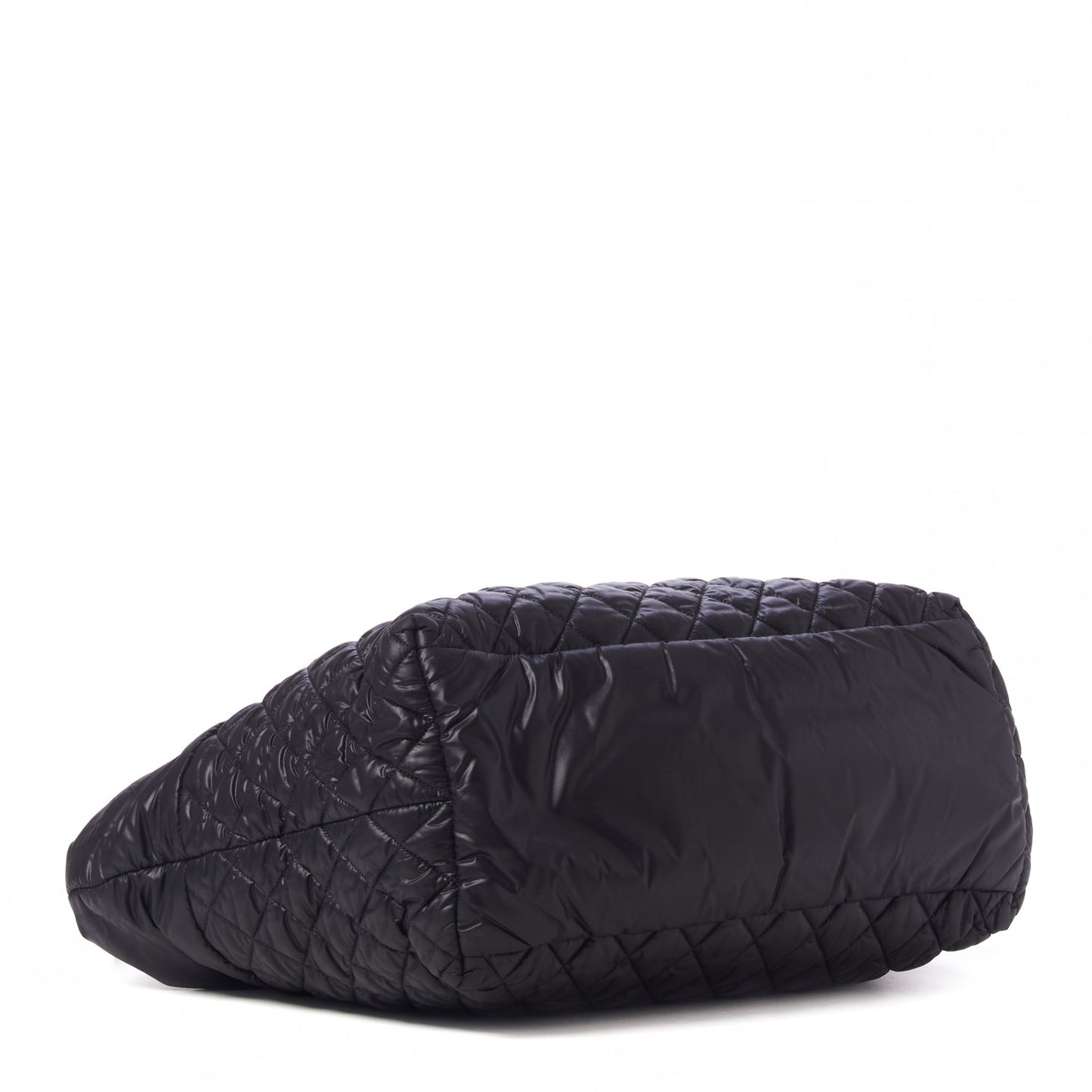 Nylon Quilted Large Coco Cocoon Tote Black