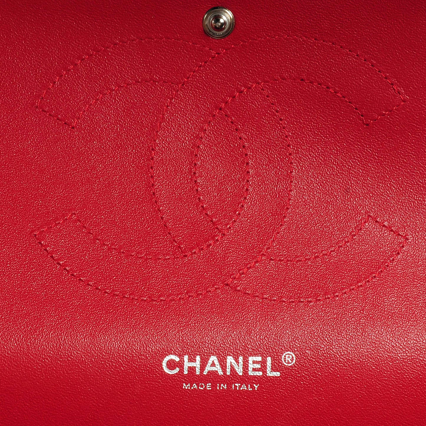 Patent Jumbo Double Flap Dark Red