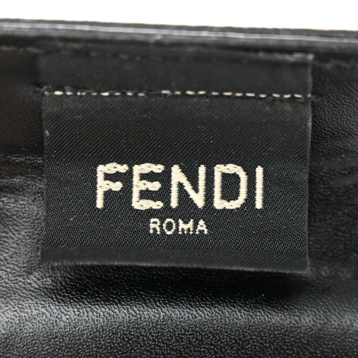 Fendi Recycled Plastic Vitello Liberty Matte Small Fendi Basket Black Miele Scuro 7 of 11