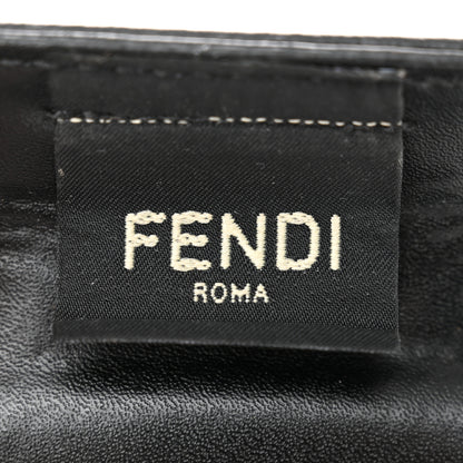 Fendi Recycled Plastic Vitello Liberty Matte Small Fendi Basket Black Miele Scuro 7 of 11
