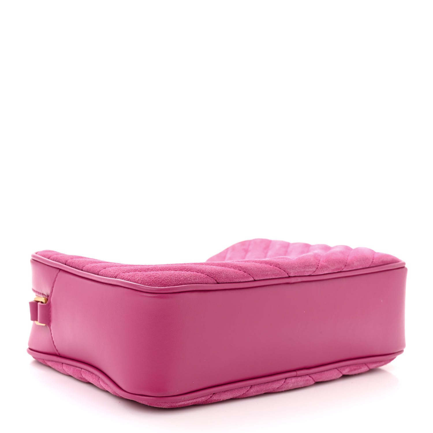 Saint Laurent Suede Matelasse Monogram Lou Camera Bag Rose 4 of 12