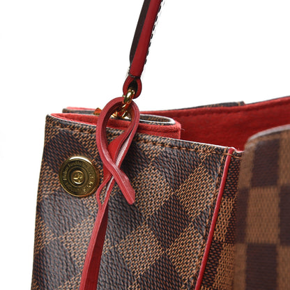 Louis Vuitton Damier Ebene Caissa Hobo Cherry 9 of 11