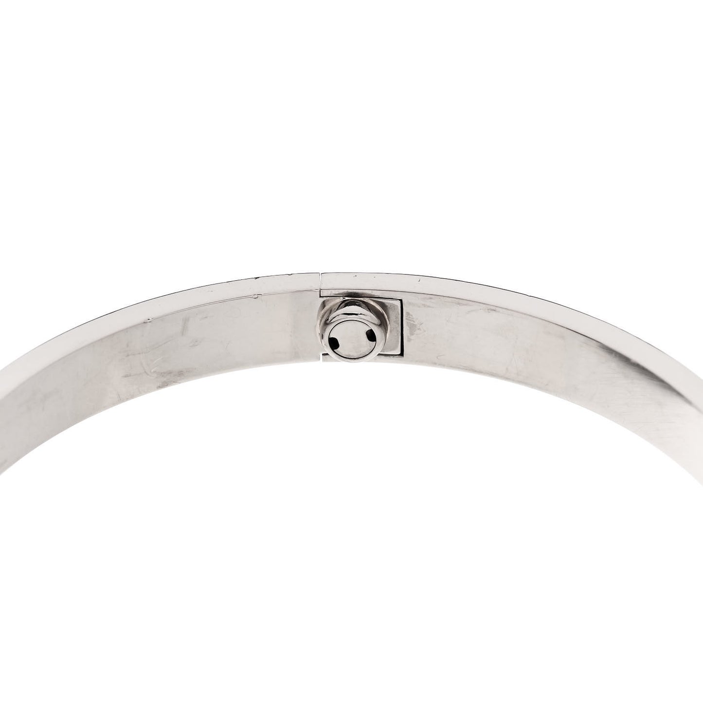 18K White Gold LOVE Bracelet 20