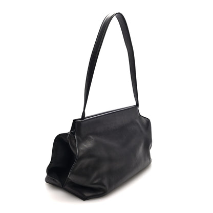 The Row Saddle Calfskin Sienna Shoulder Bag Black 3 of 9