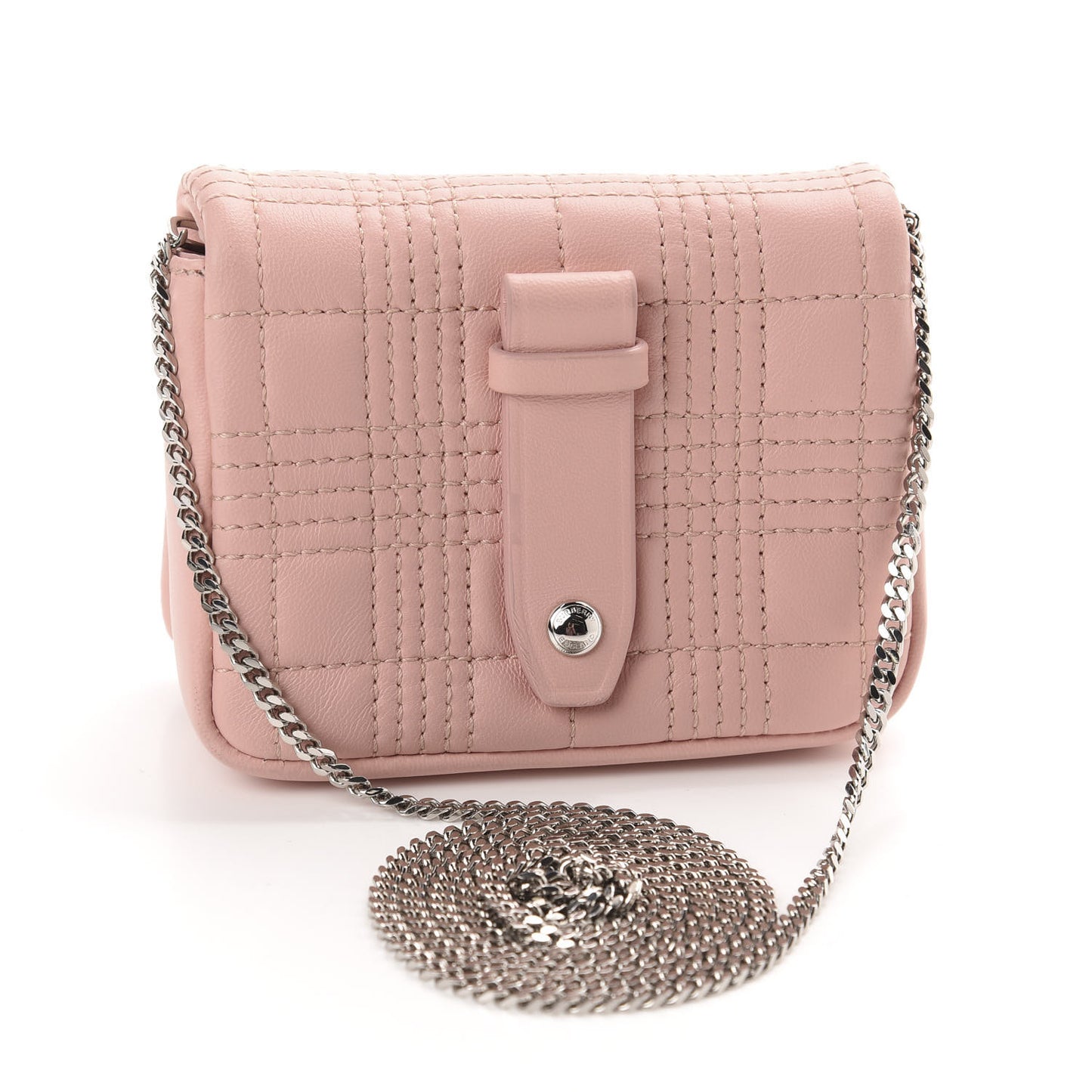 Lambskin Quilted Micro Lola Bag Blush Pink