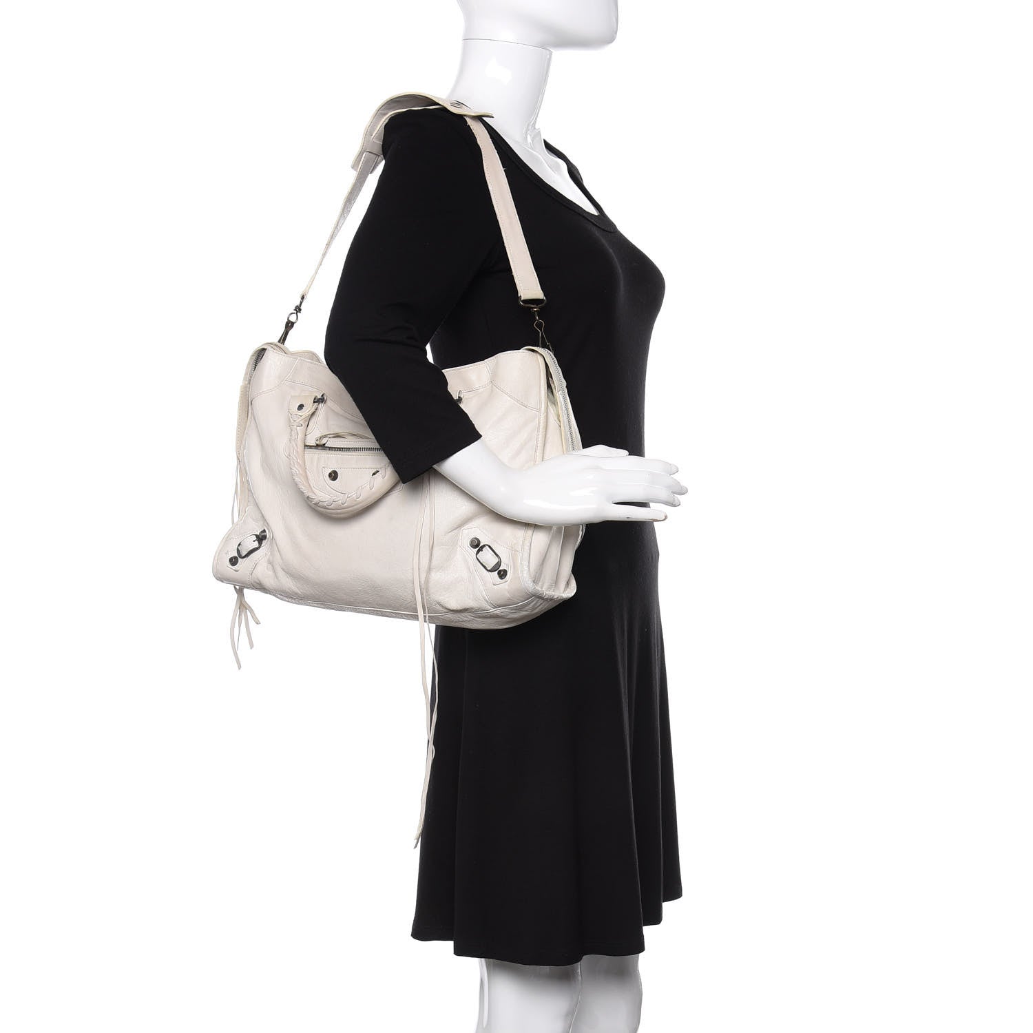 Balenciaga Agneau Classic Hardware City White 2 of 25