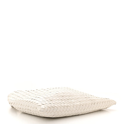 Bottega Veneta Calfskin Intrecciato Large Hop White 4 of 10