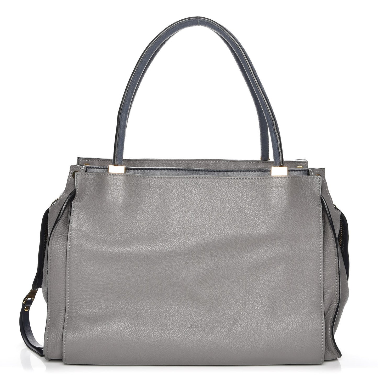 Smooth Calfskin Dree Shoulder Bag Dark Cashmere Grey