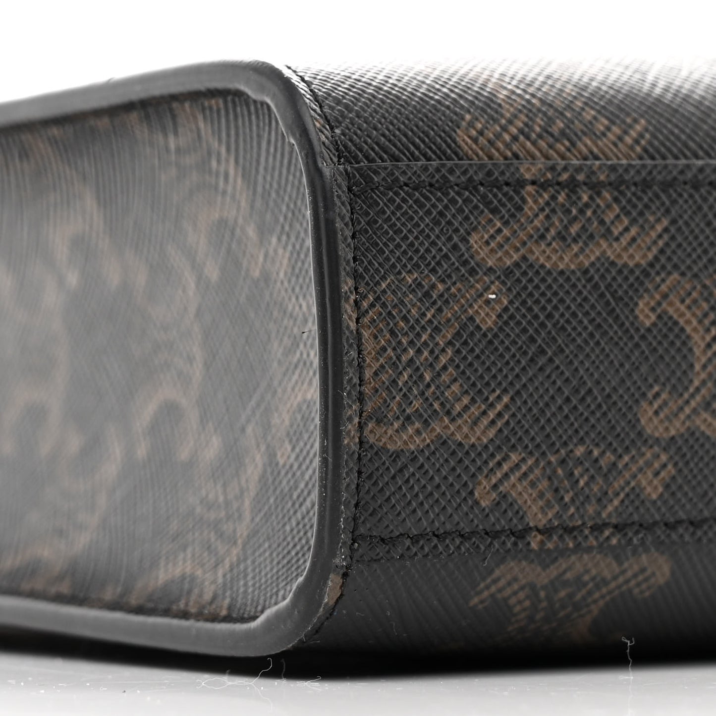 Triomphe Canvas Calfskin Mini Vertical Cabas Tan