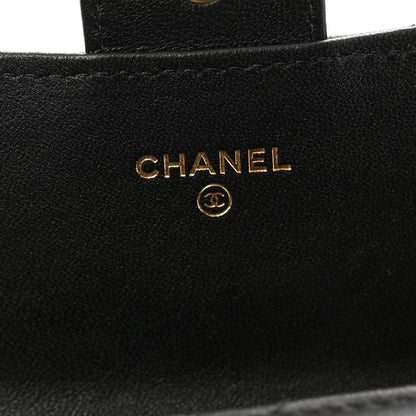 Chanel Lambskin Quilted Large Flap Wallet Black 7 of 12