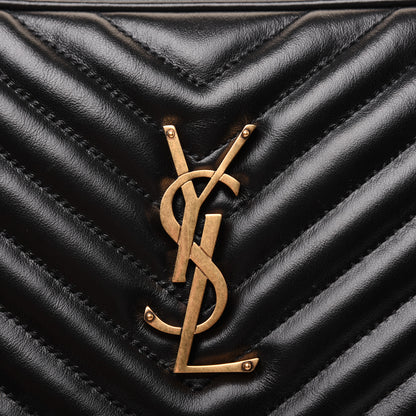 Saint Laurent Calfskin Matelasse Monogram Lou Camera Bag Black 12 of 17