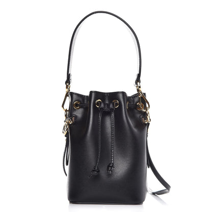 Fendi Vitello Liberty Lucido F is Fendi Mini Mon Tresor Bucket Bag Black 1 of 11