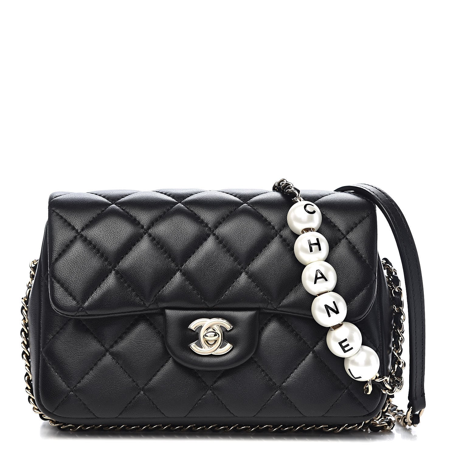 Chanel Lambskin Quilted Small My Precious Flap Black 1 of 10