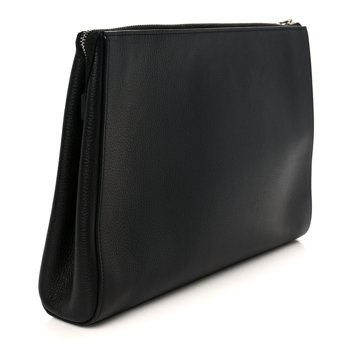 Grained Calfskin Large Neo Executive Cosmetic Case Black