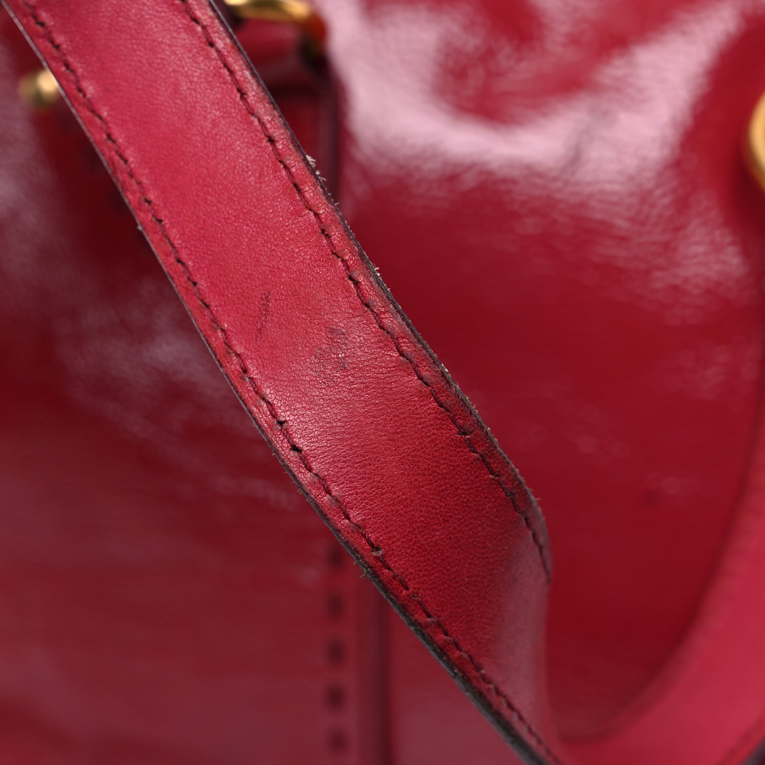 Saint Laurent Patent Calfskin Medium Muse Red 30 of 32