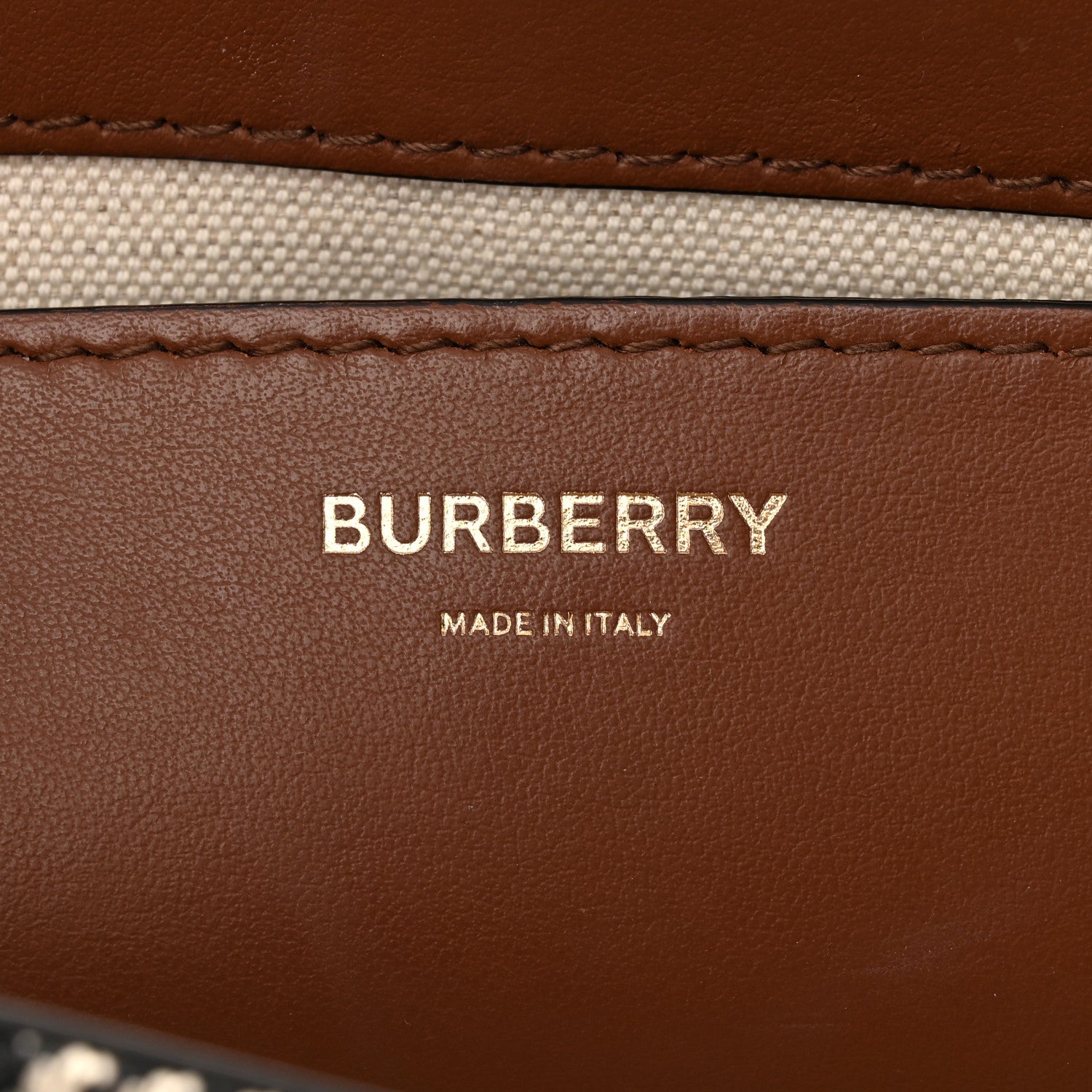 Burberry Calfskin Exaggerated Check Note Crossbody Bag Dark Birch Brown 6 of 11