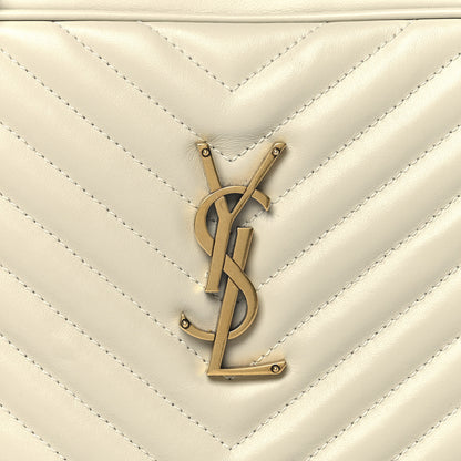 Saint Laurent Calfskin Matelasse Monogram Lou Camera Bag Crema Soft 8 of 10