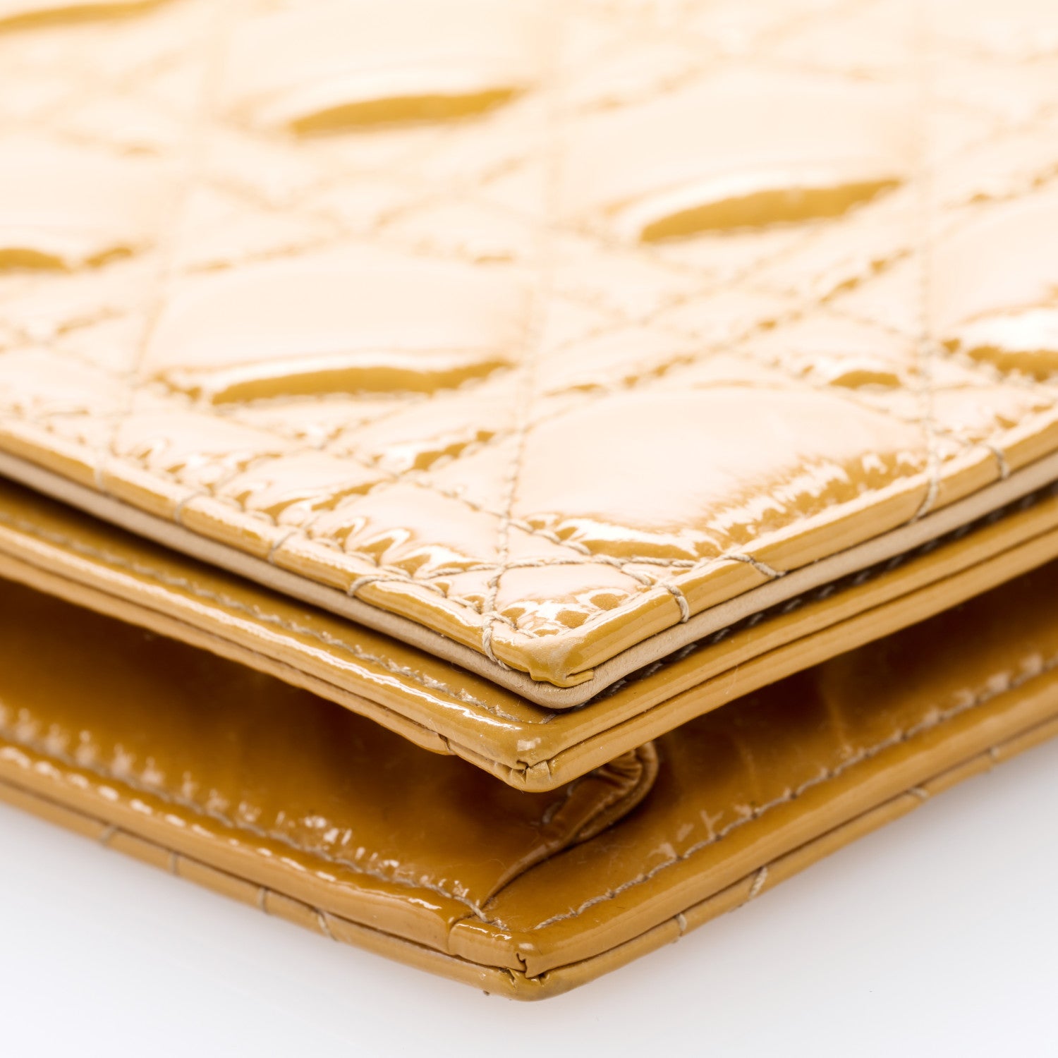 Christian Dior Patent Cannage Lady Dior Convertible Clutch Beige 8 of 12