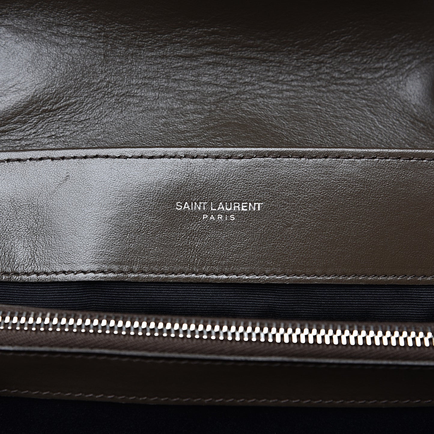 Calfskin Y Quilted Monogram Medium Loulou Monogram Chain Satchel Kaki Fonce