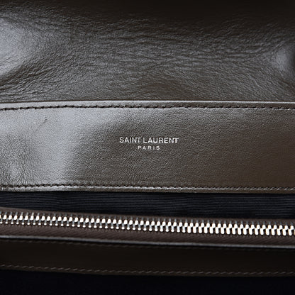 Saint Laurent Calfskin Y Quilted Monogram Medium Loulou Monogram Chain Satchel Kaki Fonce 5 of 11