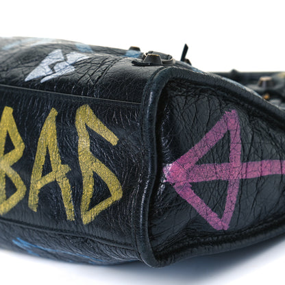 Balenciaga Agneau Graffiti All Over Classic Hardware S City Black Multicolor 8 of 14