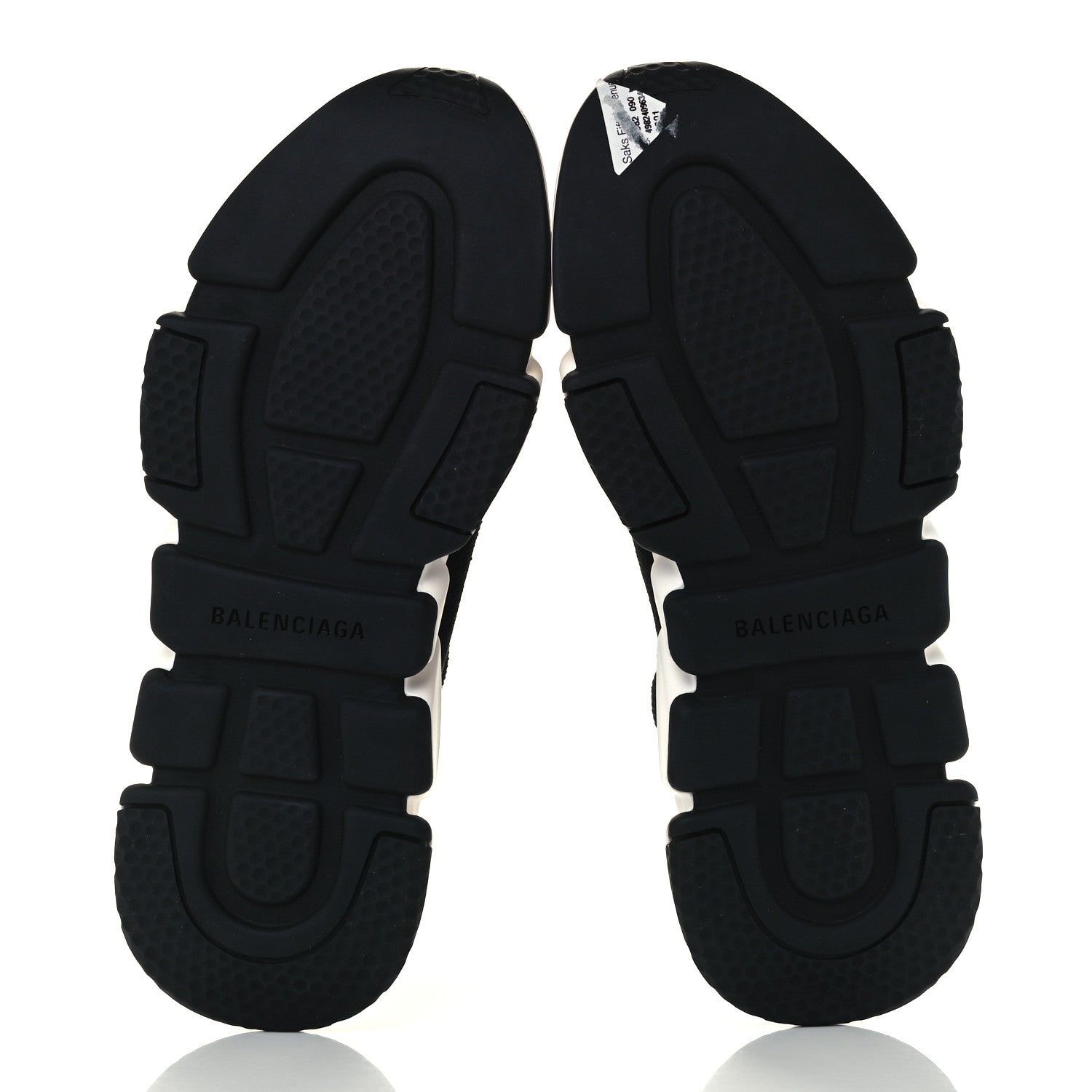 Balenciaga Neoprene Knit Womens Speed Sneakers 39 Black White 6 of 11