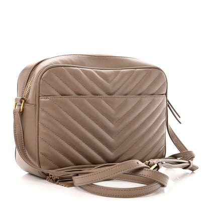 Saint Laurent Calfskin Matelasse Monogram Lou Camera Bag Greyish Brown 3 of 10