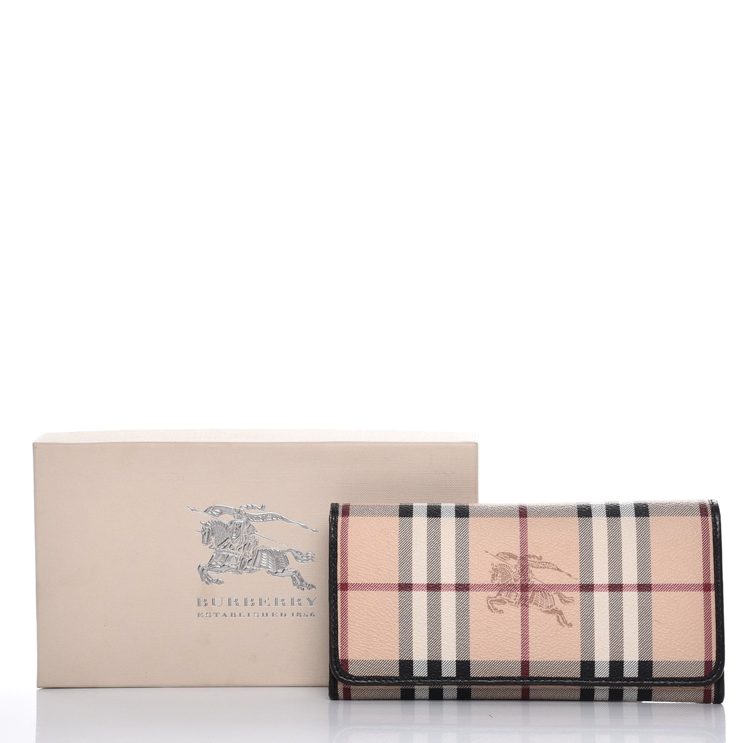 Haymarket Check Continental Flap Wallet Chocolate