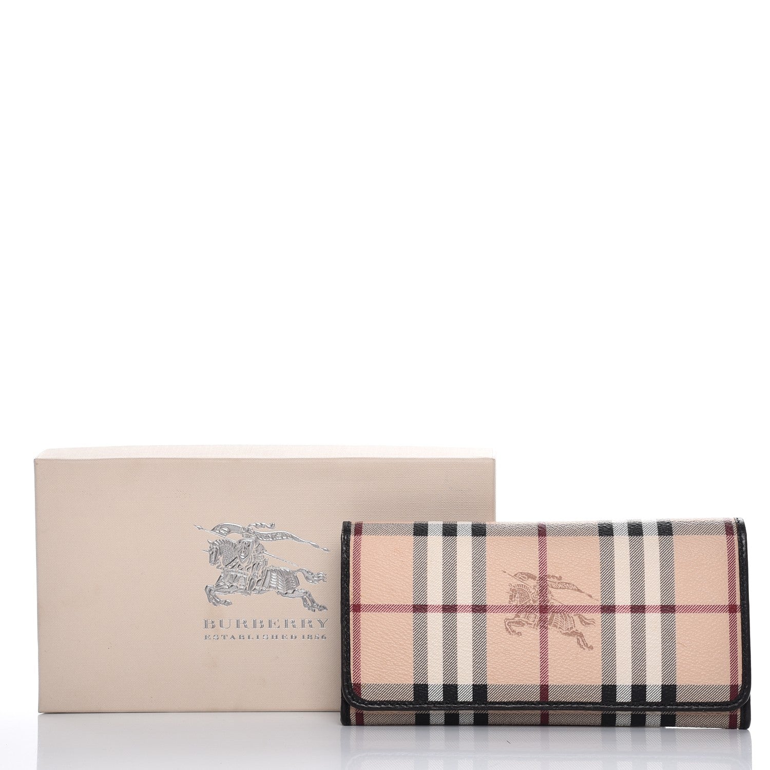 Burberry Haymarket Check Continental Flap Wallet Chocolate 14 of 14
