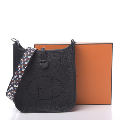 Hermes Taurillon Maurice Zigzag Evelyne TPM Black 11 of 11