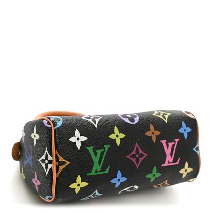 Louis Vuitton Monogram Multicolor Mini Sac HL Speedy Black 3 of 8