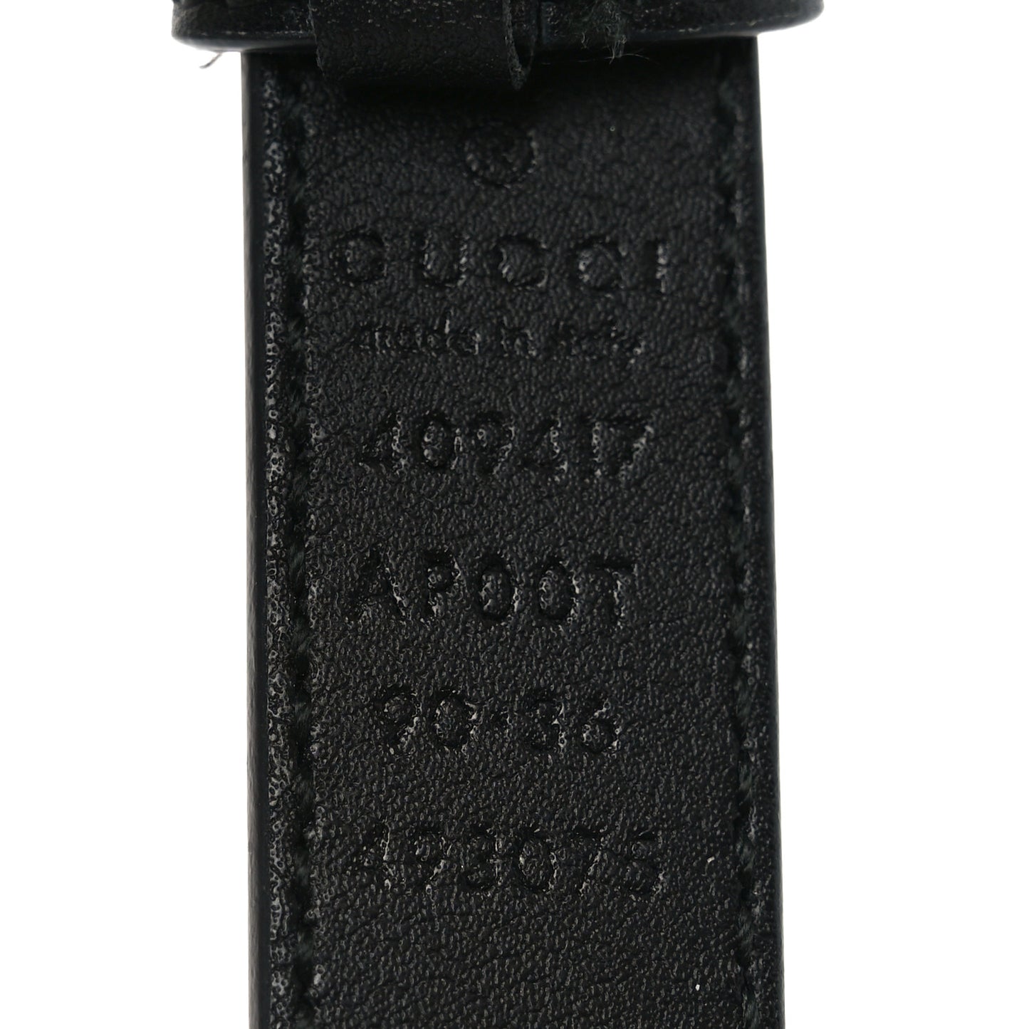 Calfskin Double G 20mm Belt 90 36 Black