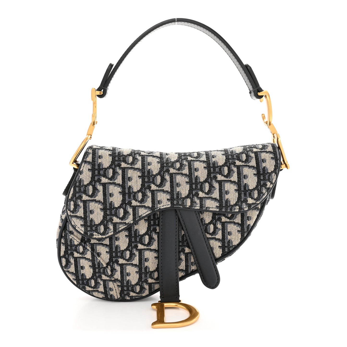 Oblique Mini Saddle Bag Blue