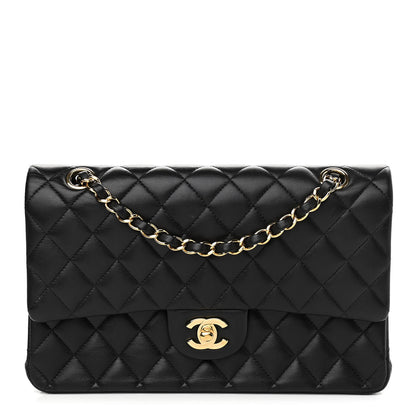 Chanel Lambskin Quilted Medium Double Flap Black 1 of 13